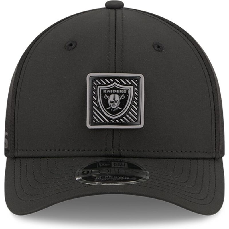 sort-buet-snapback-kasket-9forty-m-crown-training-pack-2026-fra-las-vegas-raiders-nfl-fra-new-era