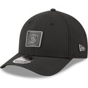 sort-buet-snapback-kasket-9forty-m-crown-training-pack-2026-fra-las-vegas-raiders-nfl-fra-new-era