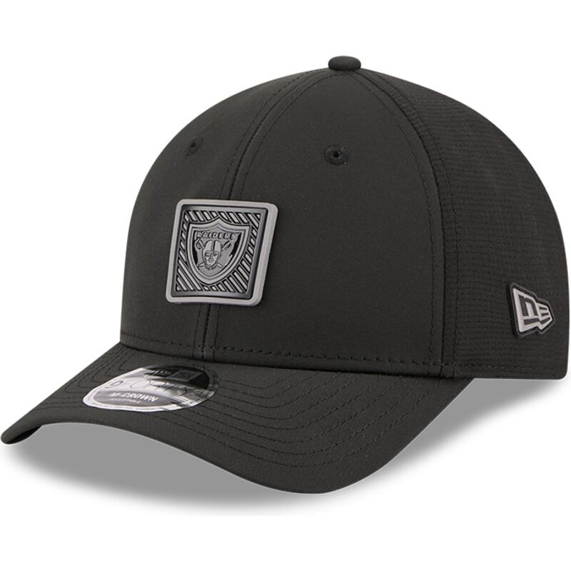 sort-buet-snapback-kasket-9forty-m-crown-training-pack-2026-fra-las-vegas-raiders-nfl-fra-new-era