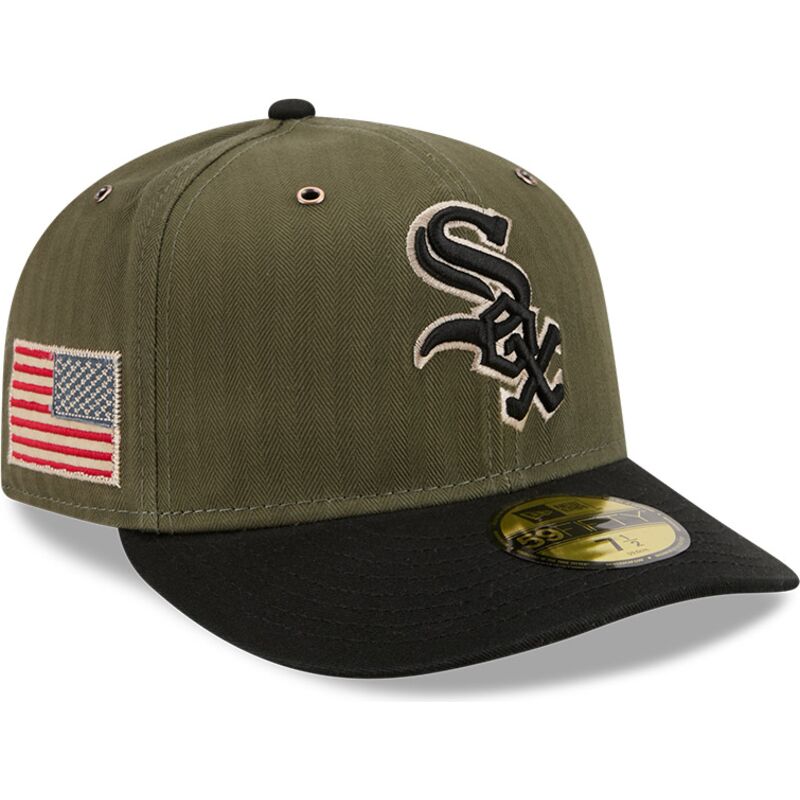 gorra-curva-verde-ajustada-59fifty-pre-curved-american-herringbone-de-chicago-white-sox-mlb-de-new-era
