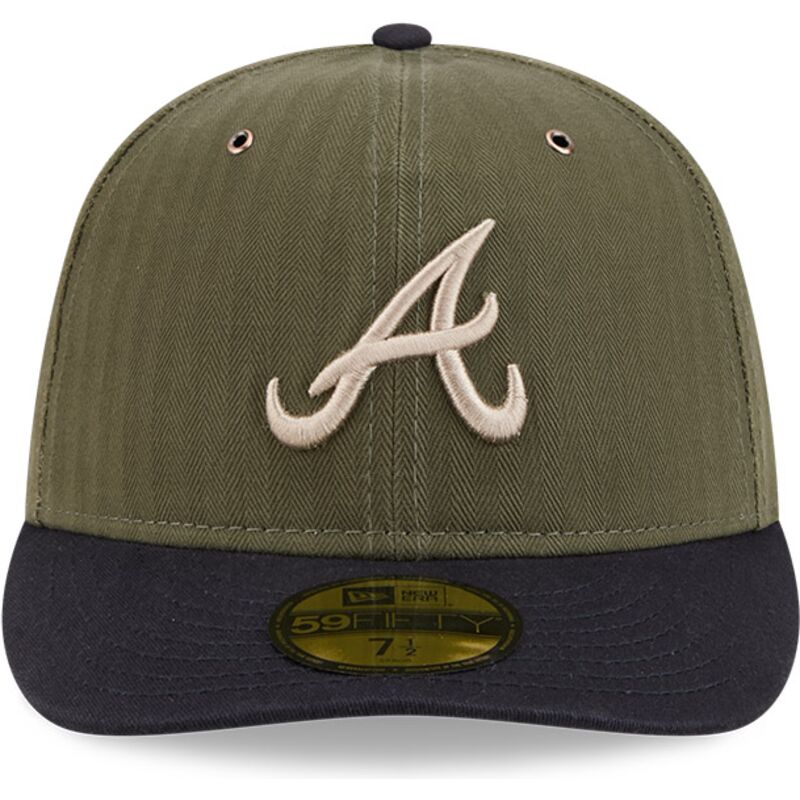 gron-buet-kasket-justerbar-59fifty-pre-curved-american-herringbone-fra-atlanta-braves-mlb-fra-new-era
