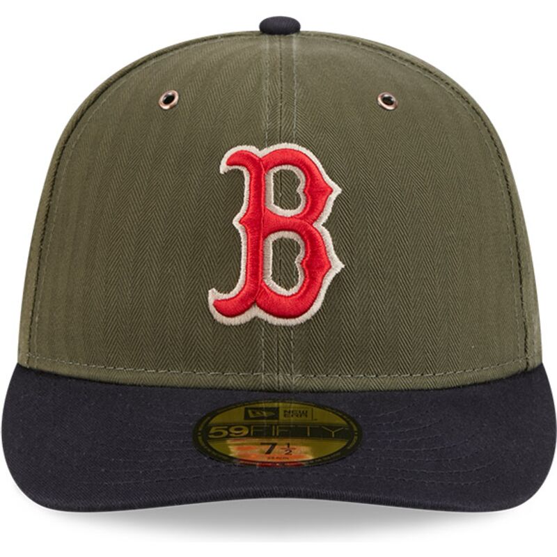 gron-buet-kasket-justerbar-59fifty-pre-curved-american-herringbone-fra-boston-red-sox-mlb-fra-new-era