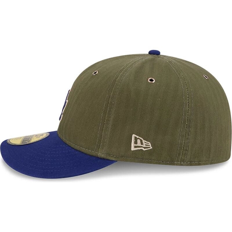 gron-buet-kasket-justerbar-59fifty-pre-curved-american-herringbone-fra-los-angeles-dodgers-mlb-fra-new-era