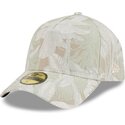 buet-beige-justerbar-kasket-59forty-a-frame-leafy-palm-fra-new-era