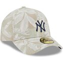 buet-beige-justeret-59forty-a-frame-leafy-palm-kasket-fra-new-york-yankees-mlb-fra-new-era