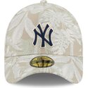 buet-beige-justeret-59forty-a-frame-leafy-palm-kasket-fra-new-york-yankees-mlb-fra-new-era