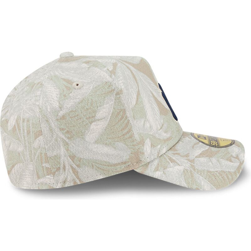 buet-beige-justeret-59forty-a-frame-leafy-palm-kasket-fra-new-york-yankees-mlb-fra-new-era