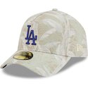 buet-beige-justeret-59forty-a-frame-leafy-palm-kasket-fra-los-angeles-dodgers-mlb-fra-new-era