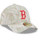 buet-beige-justeret-59forty-a-frame-leafy-palm-kasket-fra-boston-red-sox-mlb-fra-new-era