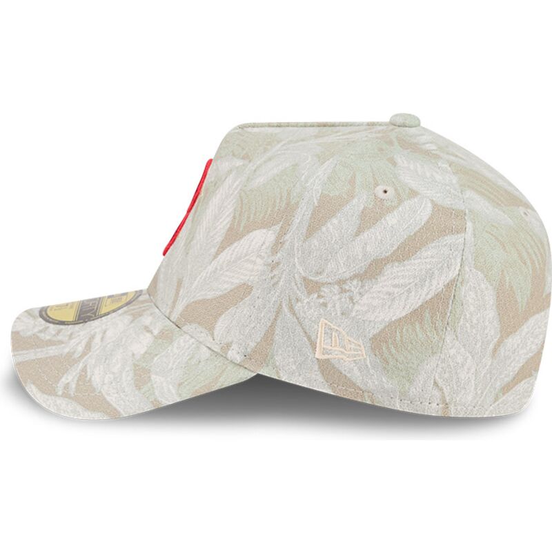 buet-beige-justeret-59forty-a-frame-leafy-palm-kasket-fra-boston-red-sox-mlb-fra-new-era