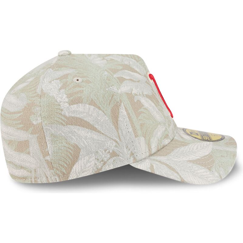 buet-beige-justeret-59forty-a-frame-leafy-palm-kasket-fra-boston-red-sox-mlb-fra-new-era