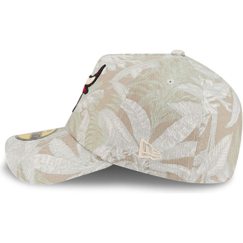 buet-beige-justeret-59forty-a-frame-leafy-palm-kasket-fra-chicago-bulls-nba-fra-new-era
