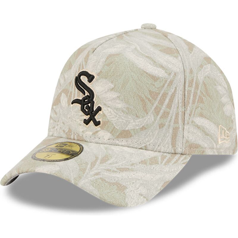 buet-beige-justeret-59forty-a-frame-leafy-palm-kasket-fra-chicago-white-sox-mlb-fra-new-era