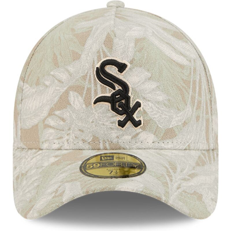 buet-beige-justeret-59forty-a-frame-leafy-palm-kasket-fra-chicago-white-sox-mlb-fra-new-era