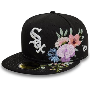 Sort fitted 59FIFTY Floral kasket fra Chicago White Sox MLB af New Era