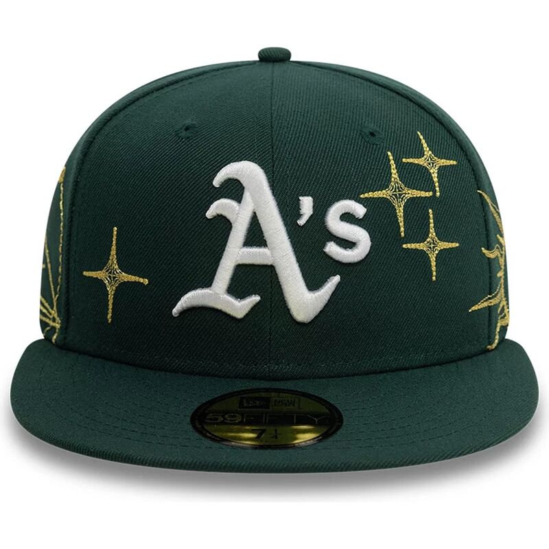 flad-gron-justeret-59fifty-zodiac-kasket-fra-oakland-athletics-mlb-af-new-era