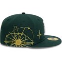 flad-gron-justeret-59fifty-zodiac-kasket-fra-oakland-athletics-mlb-af-new-era