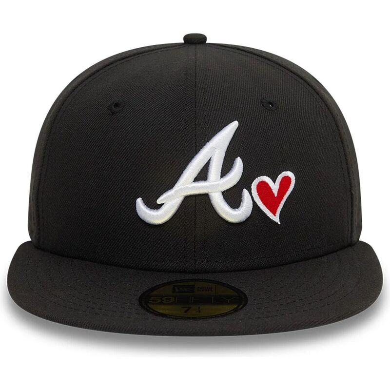 sort-fitted-59fifty-heart-icon-flad-kasket-fra-atlanta-braves-mlb-af-new-era