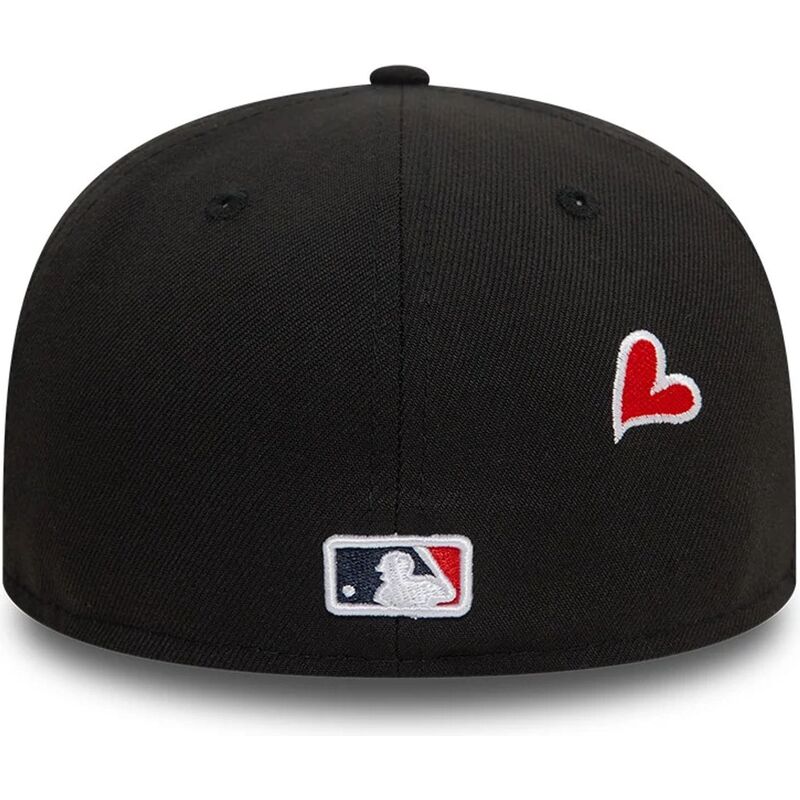 sort-fitted-59fifty-heart-icon-flad-kasket-fra-atlanta-braves-mlb-af-new-era