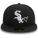 sort-fitted-59fifty-heart-icon-kasket-fra-chicago-white-sox-mlb-af-new-era