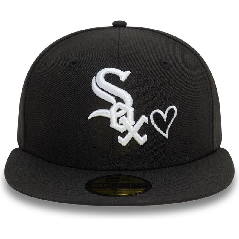 sort-fitted-59fifty-heart-icon-kasket-fra-chicago-white-sox-mlb-af-new-era