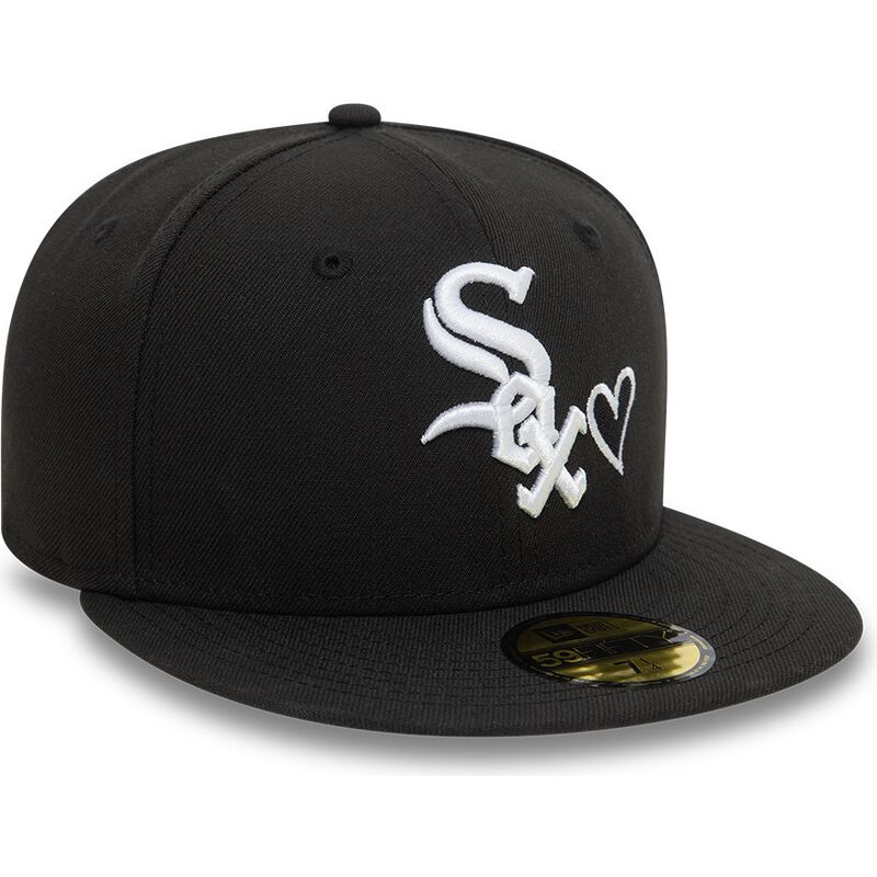 sort-fitted-59fifty-heart-icon-kasket-fra-chicago-white-sox-mlb-af-new-era