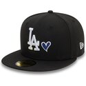 sort-fitted-59fifty-heart-icon-kasket-fra-los-angeles-dodgers-mlb-af-new-era