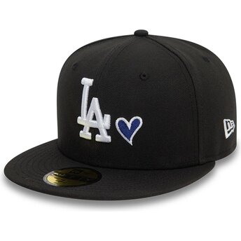Sort fitted 59FIFTY Heart Icon kasket fra Los Angeles Dodgers MLB af New Era