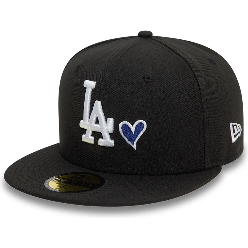 sort-fitted-59fifty-heart-icon-kasket-fra-los-angeles-dodgers-mlb-af-new-era