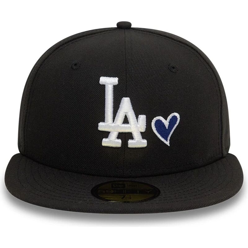 sort-fitted-59fifty-heart-icon-kasket-fra-los-angeles-dodgers-mlb-af-new-era