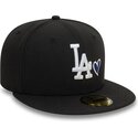 sort-fitted-59fifty-heart-icon-kasket-fra-los-angeles-dodgers-mlb-af-new-era