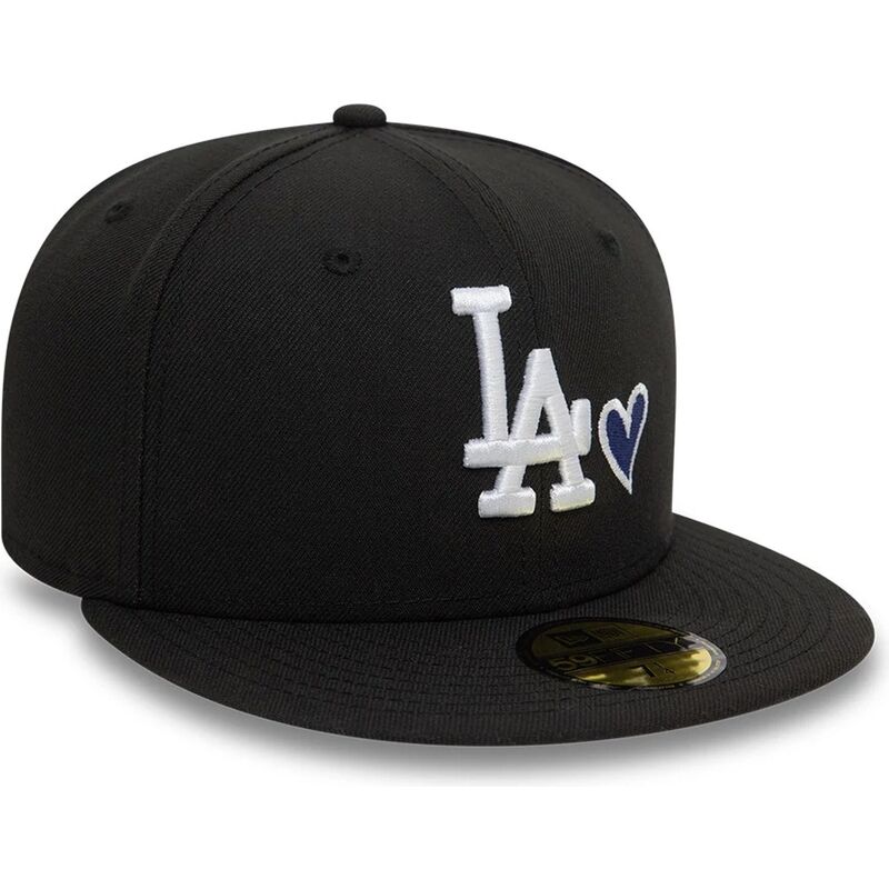sort-fitted-59fifty-heart-icon-kasket-fra-los-angeles-dodgers-mlb-af-new-era