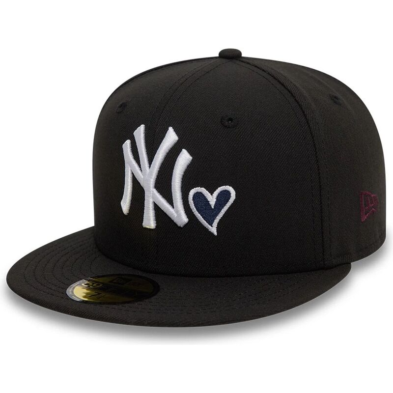 sort-fitted-59fifty-heart-icon-kasket-fra-new-york-yankees-mlb-af-new-era