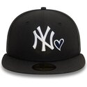 sort-fitted-59fifty-heart-icon-kasket-fra-new-york-yankees-mlb-af-new-era