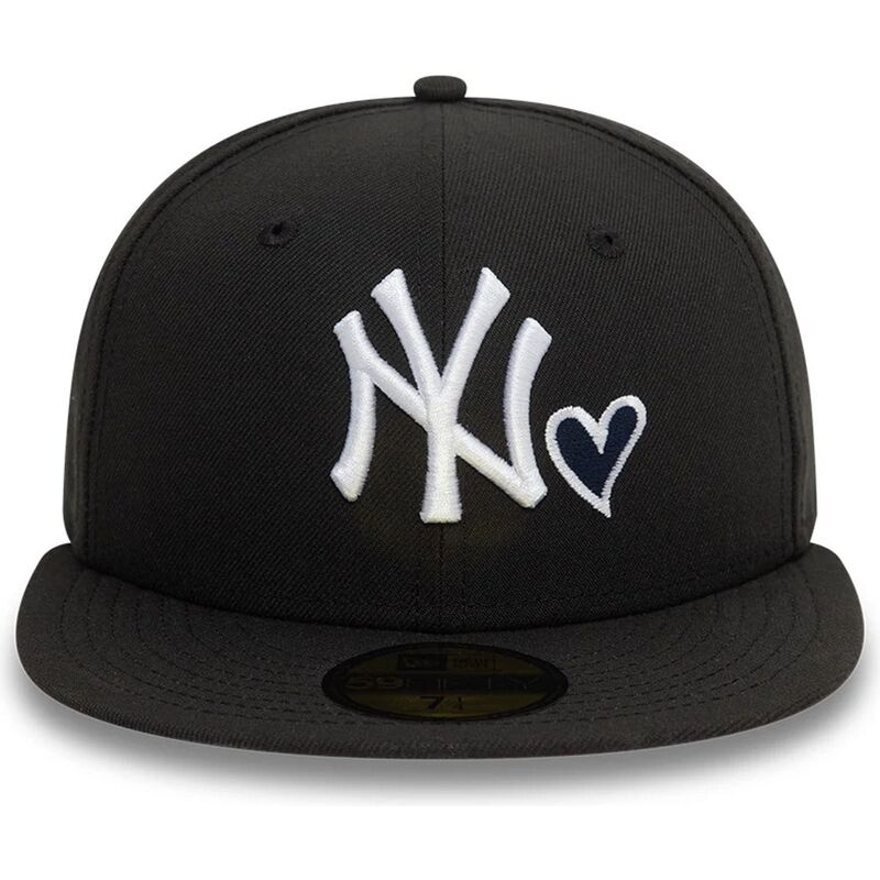 sort-fitted-59fifty-heart-icon-kasket-fra-new-york-yankees-mlb-af-new-era