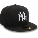 sort-fitted-59fifty-heart-icon-kasket-fra-new-york-yankees-mlb-af-new-era