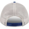 beige-og-bla-trucker-kasket-9forty-m-crown-a-frame-fray-fra-los-angeles-dodgers-mlb-fra-new-era