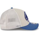 beige-og-bla-trucker-kasket-9forty-m-crown-a-frame-fray-fra-los-angeles-dodgers-mlb-fra-new-era