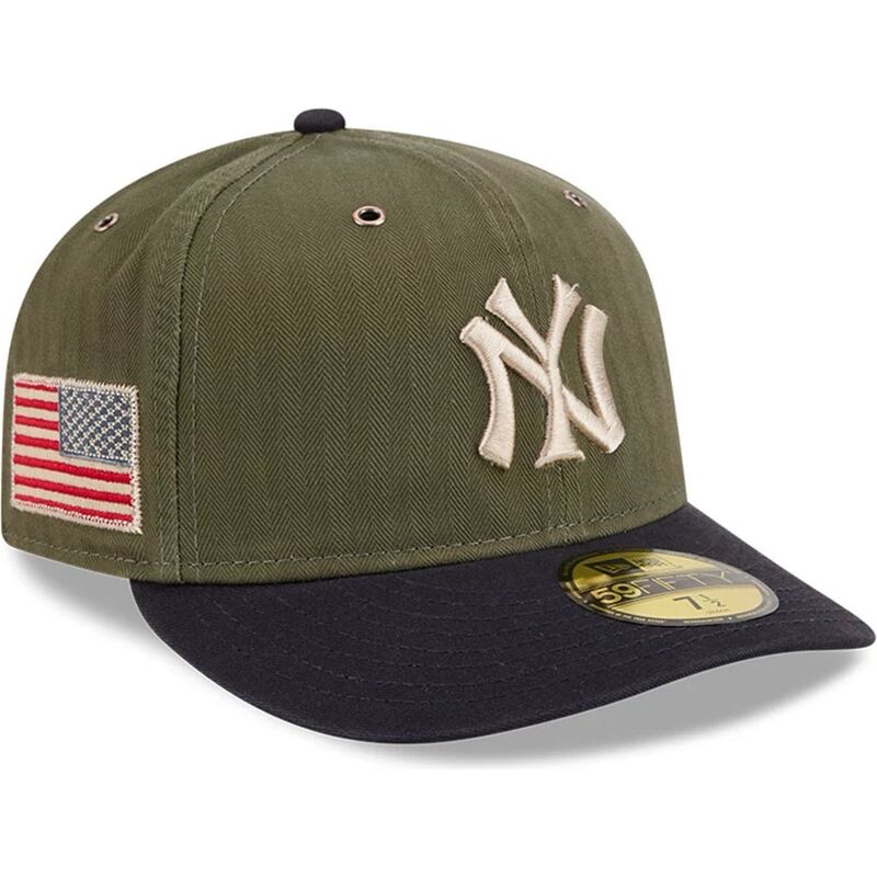 gron-buet-kasket-justerbar-59fifty-pre-curved-american-herringbone-fra-new-york-yankees-mlb-fra-new-era