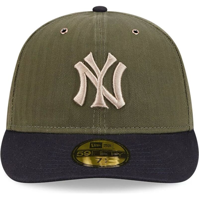 gron-buet-kasket-justerbar-59fifty-pre-curved-american-herringbone-fra-new-york-yankees-mlb-fra-new-era
