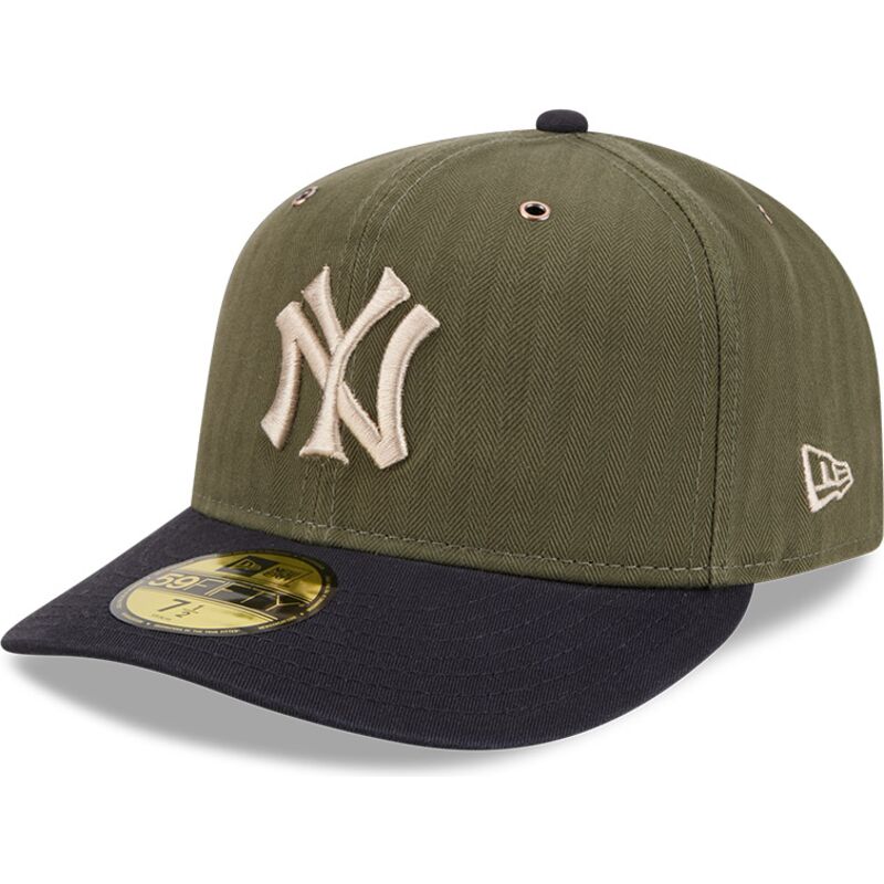 gron-buet-kasket-justerbar-59fifty-pre-curved-american-herringbone-fra-new-york-yankees-mlb-fra-new-era