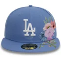 flad-bla-tilpasset-59fifty-floral-kasket-fra-los-angeles-dodgers-mlb-fra-new-era