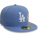 flad-bla-tilpasset-59fifty-floral-kasket-fra-los-angeles-dodgers-mlb-fra-new-era