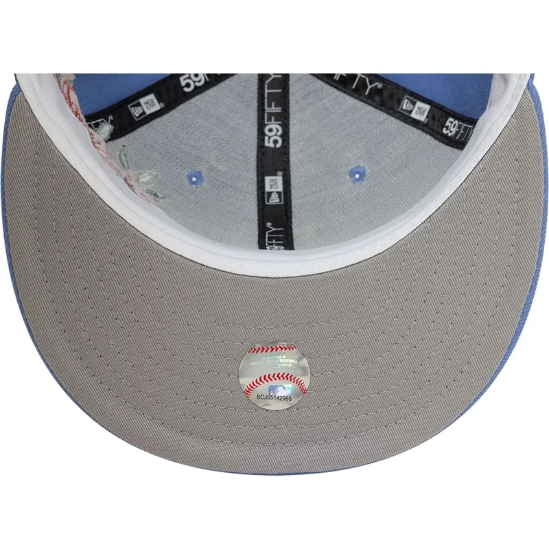 flad-bla-tilpasset-59fifty-floral-kasket-fra-los-angeles-dodgers-mlb-fra-new-era