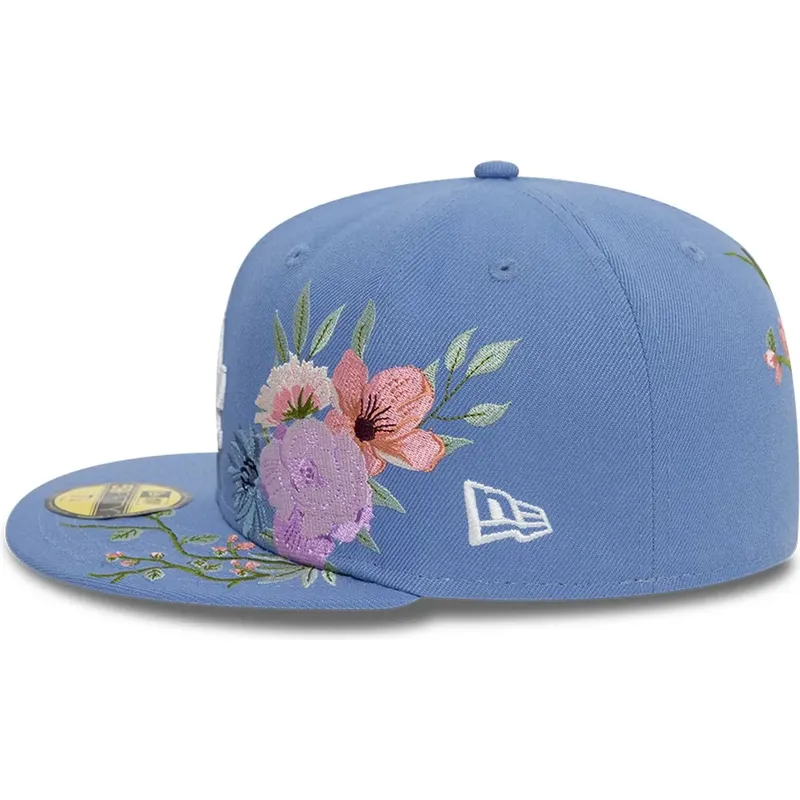 flad-bla-tilpasset-59fifty-floral-kasket-fra-los-angeles-dodgers-mlb-fra-new-era