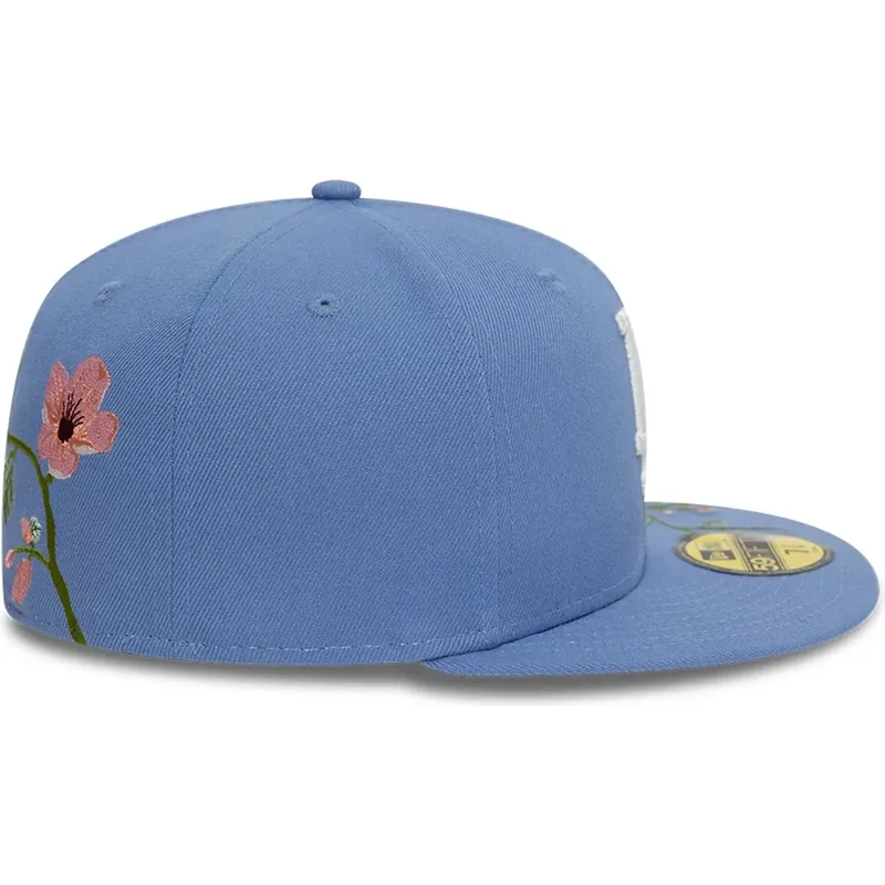 flad-bla-tilpasset-59fifty-floral-kasket-fra-los-angeles-dodgers-mlb-fra-new-era