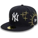 flad-marinebla-tilpasset-59fifty-zodiac-kasket-fra-new-york-yankees-mlb-af-new-era