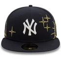 flad-marinebla-tilpasset-59fifty-zodiac-kasket-fra-new-york-yankees-mlb-af-new-era