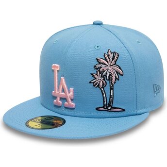 Flad blå tilpasset 59FIFTY Palm Taco kasket fra Los Angeles Dodgers MLB af New Era