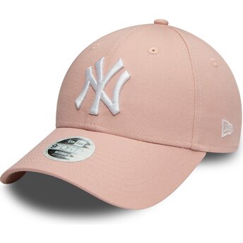 Kasketter buet lyserød justerbar rem 9FORTY Colour Essential fra New York Yankees MLB af New Era